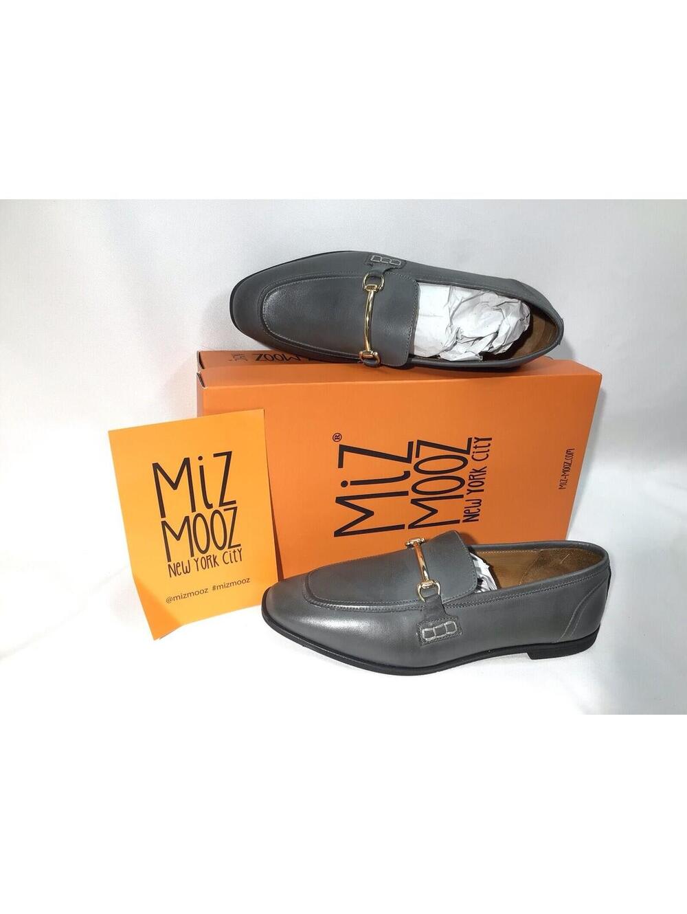 NEW Miz Mooz Leather Loafers - Paulina - GREY Gray - 36 Size 6
